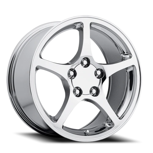 Factory Reproductions FR 20 2000 C5 Corvette Replica 17x8.5 +56 5x120.65mm 70.3mm Chrome