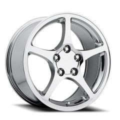 Factory Reproductions FR 20 2000 C5 Corvette Replica 17x8.5 +56 5x120.65mm 70.3mm Chrome