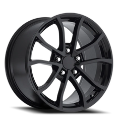 Factory Reproductions FR 25 2012 C6 Corvette Cup Replica GB 20x12 +59 5x120.65mm 70.3mm Gloss Black