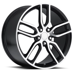 Factory Reproductions FR 26 2015 Corvette C7 Z51 Replica GBM 20x10 +56 5x120.65mm 70.3mm Gloss Black Machined Face
