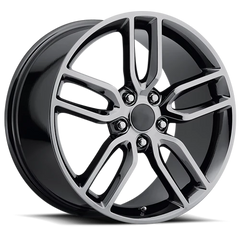 Factory Reproductions FR 26 2015 Corvette C7 Z51 Replica BC 17x8.5 +56 5x120.65mm 70.3mm PVD Black Chrome