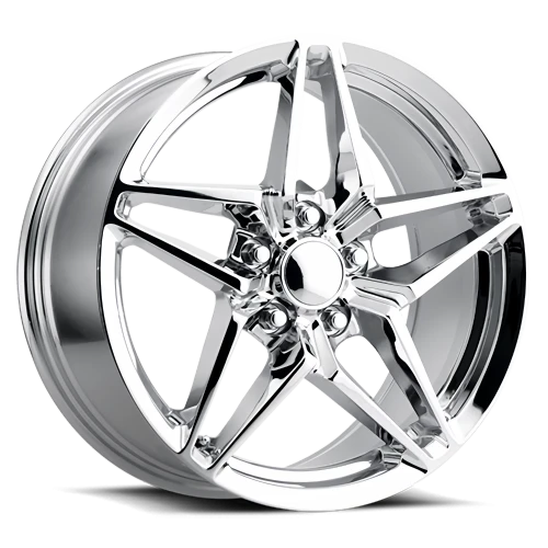 Factory Reproductions FR 29 C7 ZR1 Corvette Replica CH 18x9.5 +40 5x120.65mm 70.3mm Chrome