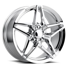 Factory Reproductions FR 29 C7 ZR1 Corvette Replica CH 19x10 +56 5x120.65mm 70.3mm Chrome
