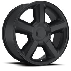 Factory Reproductions FR 31 2007 Chevrolet Tahoe Replica SB 22x9 +30 6x139.7mm 78.1mm Satin Black