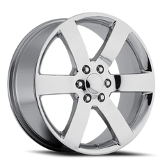22" Chevy Truck Replica FR32 Chrome Wheel & Tire Package | 275/50R22 Michelin LTX M/S2 Tires | Fits Escalade Tahoe Yukon Silverado Sierra