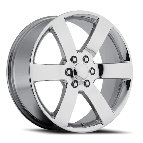 24" Chevy Truck Replica FR32 Chrome Wheel & Tire Package | 285/40R24 Michelin LTX M/S2 Tires | Fits Escalade Tahoe Yukon Silverado Sierra