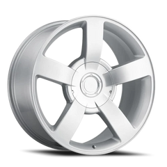 Factory Reproductions FR 33 Chevrolet 1500 SS Replica SL 22x10 +30 6x139.7mm 78.1mm Gloss Silver