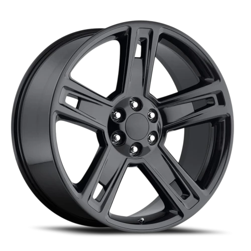 Factory Reproductions FR 34 Chevrolet Silverado Replica GB 22x9 +24 6x139.7mm 78.1mm Gloss Black