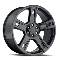 Factory Reproductions FR 34 Chevrolet Silverado Replica GB 22x9 +24 6x139.7mm 78.1mm Gloss Black