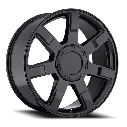 Factory Reproductions FR 36 Cadillac Escalade Replica GB 24x10 +30 6x139.7mm 78.1mm Gloss Black
