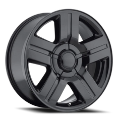 Factory Reproductions FR 37 Chevrolet Texas Silverado Replica GB 24x10 +31 6x139.7mm 78.1mm Gloss Black