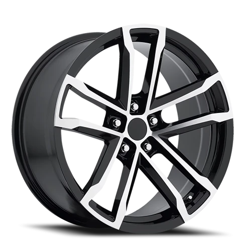 Factory Reproductions FR 41 Camaro ZL1 Replica GBM 18x8 +27 5x120mm 66.9mm Gloss Black Machined Face