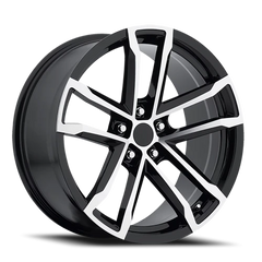 Factory Reproductions FR 41 Camaro ZL1 Replica GBM 18x8 +27 5x120mm 66.9mm Gloss Black Machined Face