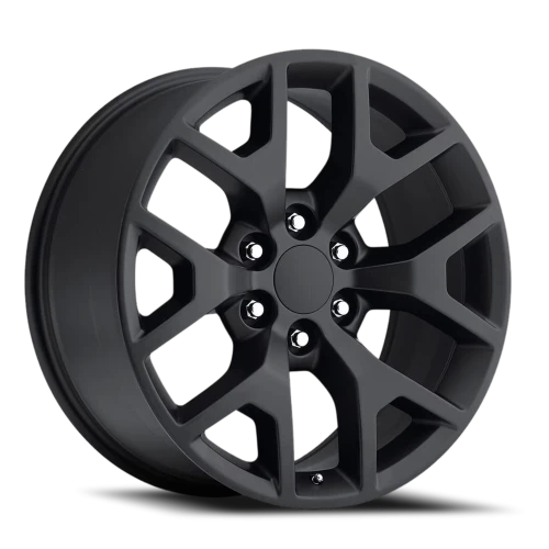 Factory Reproductions FR 44 GMC Sierra Replica SB 20x9 +27 6x139.7mm 78.1mm Satin Black