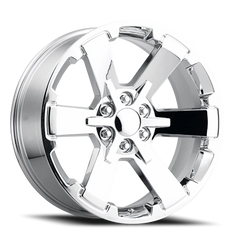Factory Reproductions FR 45 GMC Dual Six Star Replica CH 24x10 +30 6x139.7mm 78.1mm Chrome