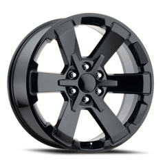 Factory Reproductions FR 45 GMC Dual Six Star Replica GB 22x9 +24 6x139.7mm 78.1mm Gloss Black
