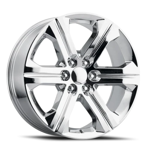 20" Chevy Truck Replica FR47 Chrome Wheel & Tire Package | 275/55R20 Lexani LX-Thirty Tires | Fits Escalade Tahoe Yukon Silverado Sierra