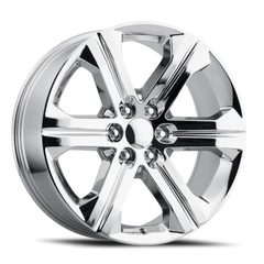 20" Chevy Truck Replica FR47 Chrome Wheel & Tire Package | 275/55R20 Lexani LX-Thirty Tires | Fits Escalade Tahoe Yukon Silverado Sierra