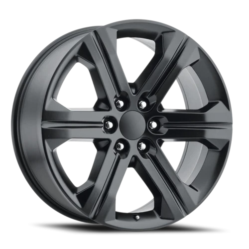 Factory Reproductions FR 47 2018 GMC Sierra Replica SB 22x9 +24 6x139.7mm 78.1mm Satin Black