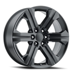 Factory Reproductions FR 47 2018 GMC Sierra Replica SB 22x9 +24 6x139.7mm 78.1mm Satin Black