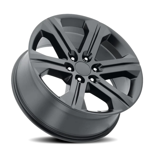 Factory Reproductions FR 47 2018 GMC Sierra Replica SB 22x9 +24 6x139.7mm 78.1mm Satin Black