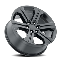 Factory Reproductions FR 47 2018 GMC Sierra Replica SB 22x9 +24 6x139.7mm 78.1mm Satin Black