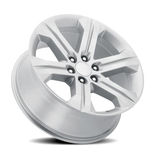 Factory Reproductions FR 47 2018 GMC Sierra Replica SL 24x10 +30 6x139.7mm 78.1mm Gloss Silver