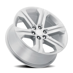 Factory Reproductions FR 47 2018 GMC Sierra Replica SL 24x10 +30 6x139.7mm 78.1mm Gloss Silver