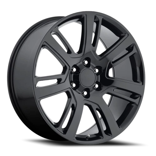Factory Reproductions FR 48 2015 Cadillac Escalade Replica GB 22x9 +31 6x139.7mm 78.1mm Gloss Black