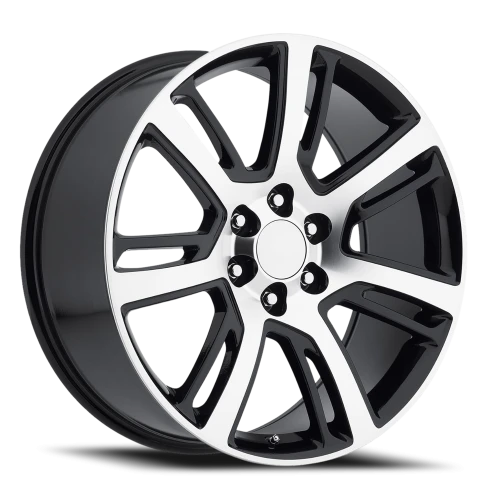 Factory Reproductions FR 48 2015 Cadillac Escalade Replica GBM 22x9 +31 6x139.7mm 78.1mm Gloss Black Machined Face
