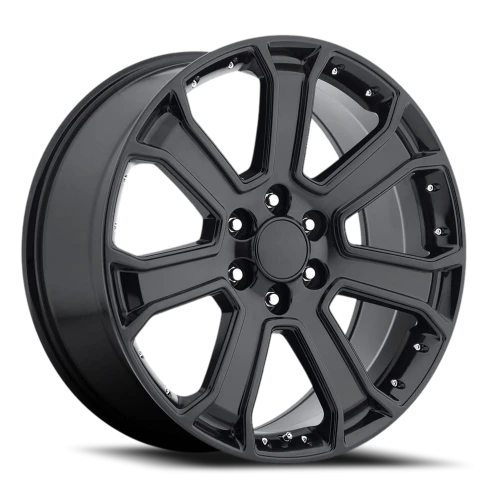 Factory Reproductions FR 49 2015 GMC Yukon Denali Replica GB 22x9 +31 6x139.7mm 78.1mm Gloss Black
