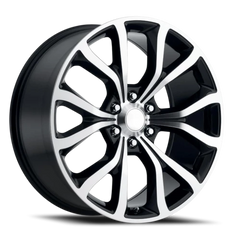 Factory Reproductions FR 52 Ford Expedition Platinum Replica GBM 22x9.5 +44 6x135mm 87.1mm Gloss Black Machined Face