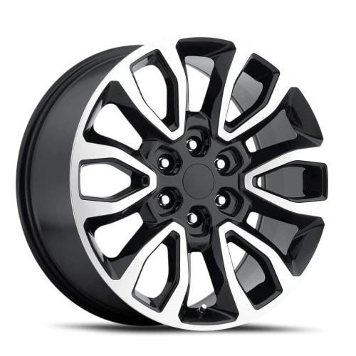 Factory Reproductions FR 53 Ford Raptor Replica GBM 20x9 +30 6x135mm 87mm Gloss Black Machined Face