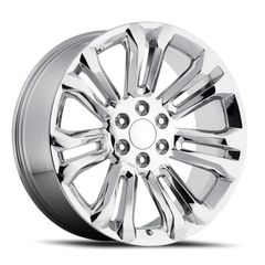 24" Chevy Truck Replica FR55 Chrome Wheel & Tire Package | 33X12.50R24 RBP Repulsor M/T Tires | Fits Escalade Tahoe Yukon Silverado Sierra