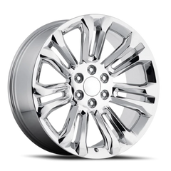 Factory Reproductions FR 55 GMC Split Spoke Replica CH 22x9 +24 6x139.7mm 78.1mm Chrome