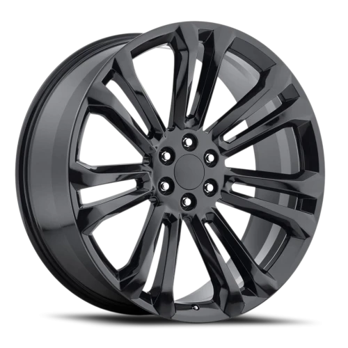 Factory Reproductions FR 55 GMC Split Spoke Replica GB 22x9 +24 6x139.7mm 78.1mm Gloss Black