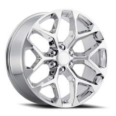 24" Chevy Truck Replica FR59 Chrome Wheel & Tire Package | 33X12.50R24 RBP Repulsor M/T Tires | Fits Escalade Tahoe Yukon Silverado Sierra