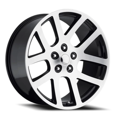 Factory Reproductions FR 60 Ram Truck SRT10 Replica GBM 20x9 +25.4 5x139.7mm 77.8mm Gloss Black Machined Face