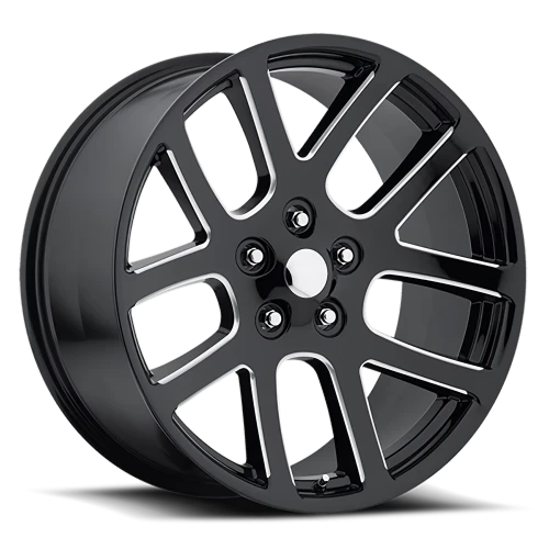 Factory Reproductions FR 60 Ram Truck SRT10 Replica GB-M 20x9 +25 5x139.7mm 77.8mm Gloss Black Milled Ball