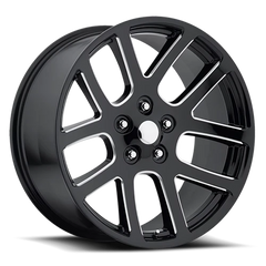 Factory Reproductions FR 60 Ram Truck SRT10 Replica GB-M 20x9 +25 5x139.7mm 77.8mm Gloss Black Milled Ball