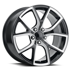 Factory Reproductions FR 75 Jeep Trackhawk Replica GB-M 20x10 +50 5x127mm 71.5mm Gloss Black Milled Ball