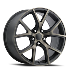 Factory Reproductions FR 75 Jeep Trackhawk Replica BZ 20x9 +35 5x127mm 71.5mm Satin Black Machined Face-Clear Bronze