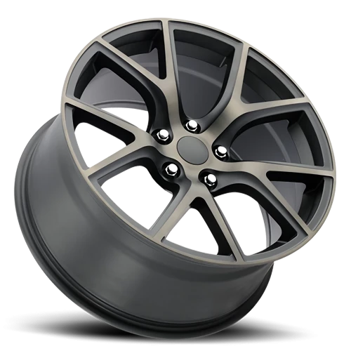 Factory Reproductions FR 75 Jeep Trackhawk Replica BZ 20x10 +50 5x127mm 71.5mm Satin Black Machined Face-Clear Bronze