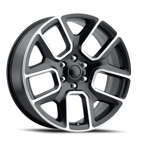 Factory Reproductions FR 76 Ram Truck 1500 SBM 24x10 +15 6x139.7mm 77.8mm Satin Black Machined Face