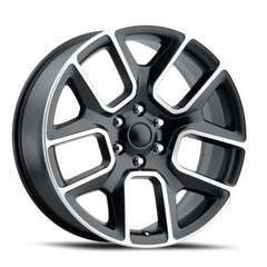 Factory Reproductions FR 76 Ram Truck 1500 SBM 22x9 +15 6x139.7mm 77.8mm Satin Black Machined Face
