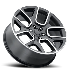 Factory Reproductions FR 76 Ram Truck 1500 SBM 22x9 +15 5x139.7mm 77.8mm Satin Black Machined Face