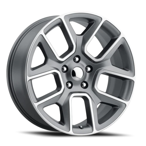 Factory Reproductions FR 76 Ram Truck 1500 GY 22x9 +15 5x139.7mm 77.8mm Satin Grey Machined Face