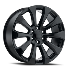 Factory Reproductions FR 92 2019 GM Silverado High Country Replica GB 22x9 +28 6x139.7mm 78.1mm Gloss Black