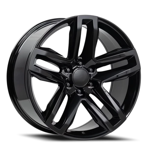 Factory Reproductions FR 94 Cheverolet Silverado Z71 Split 5 Replica GB 20x9 +15 6x139.7mm 78.1mm Gloss Black