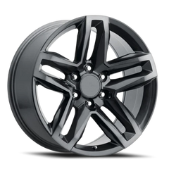 24" Chevy Truck Replica FR94 Titanium Gray Machined Wheel & Tire Package | 305/35R24 Lexani LX-Thirty Tires | Fits Escalade Tahoe Yukon Silverado Sierra